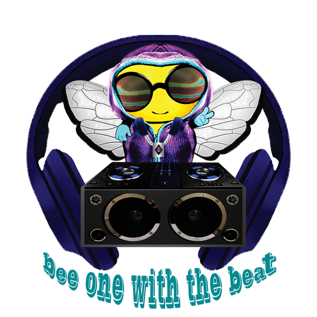 Cool & Cute Blue Bee 1 With The Beat Collections