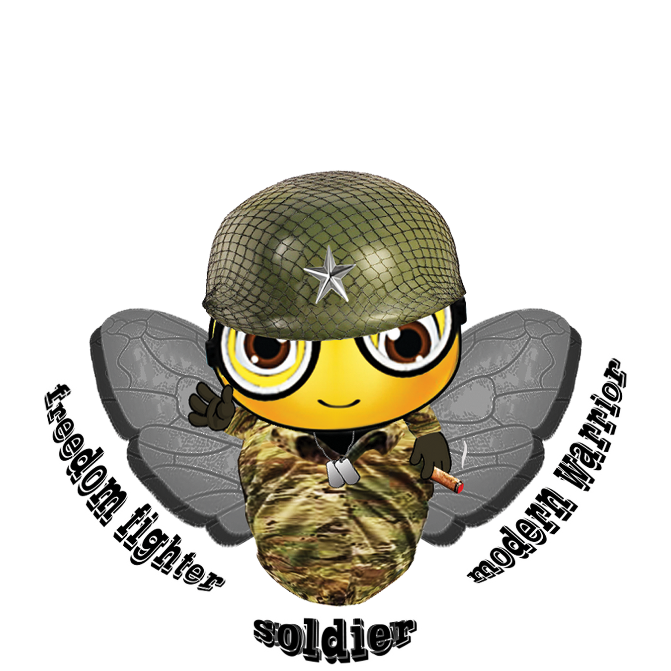 Soldier / Military Bee Collections (kids clothing has no cigar)