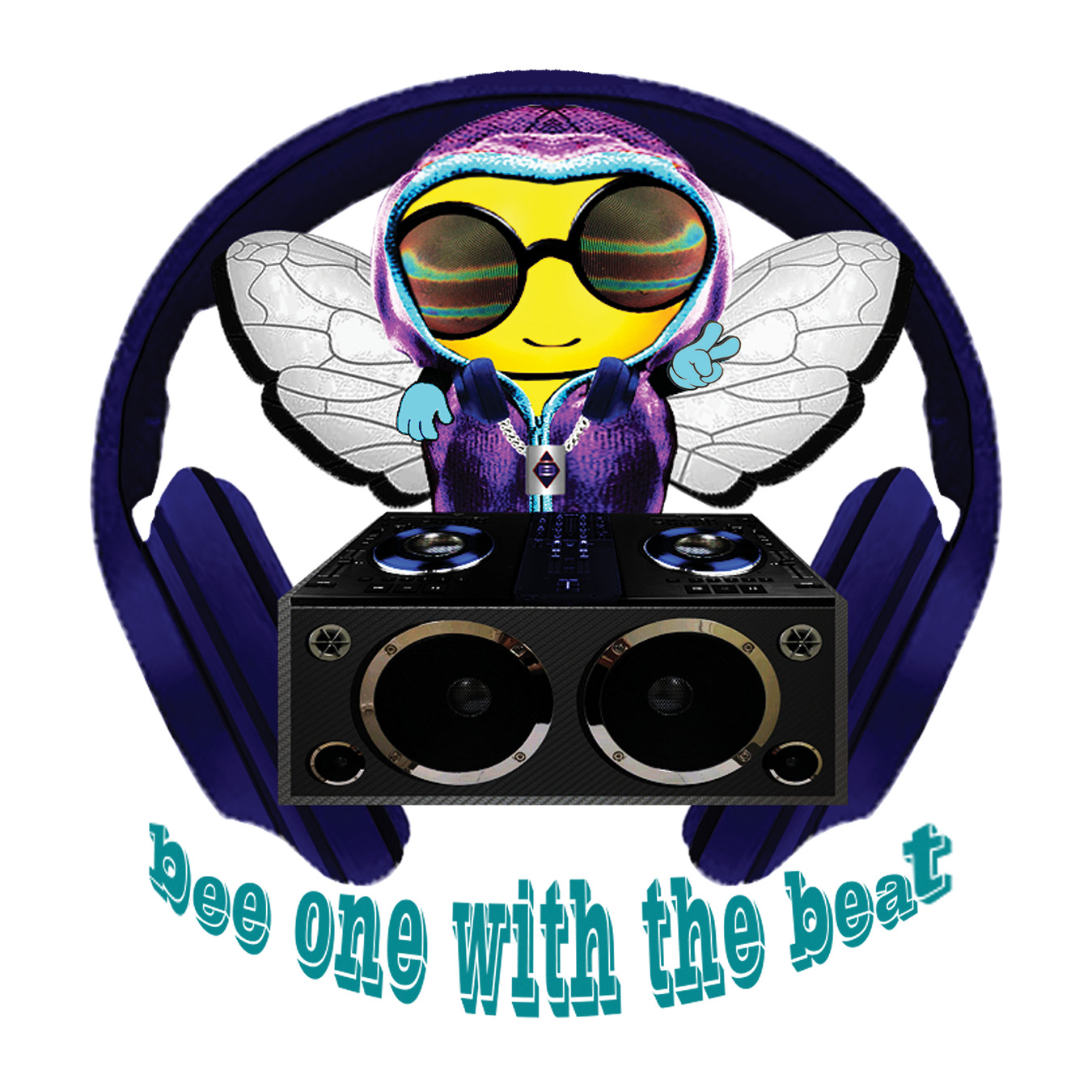 Cool & Cute Blue Bee 1 With The Beat Collections