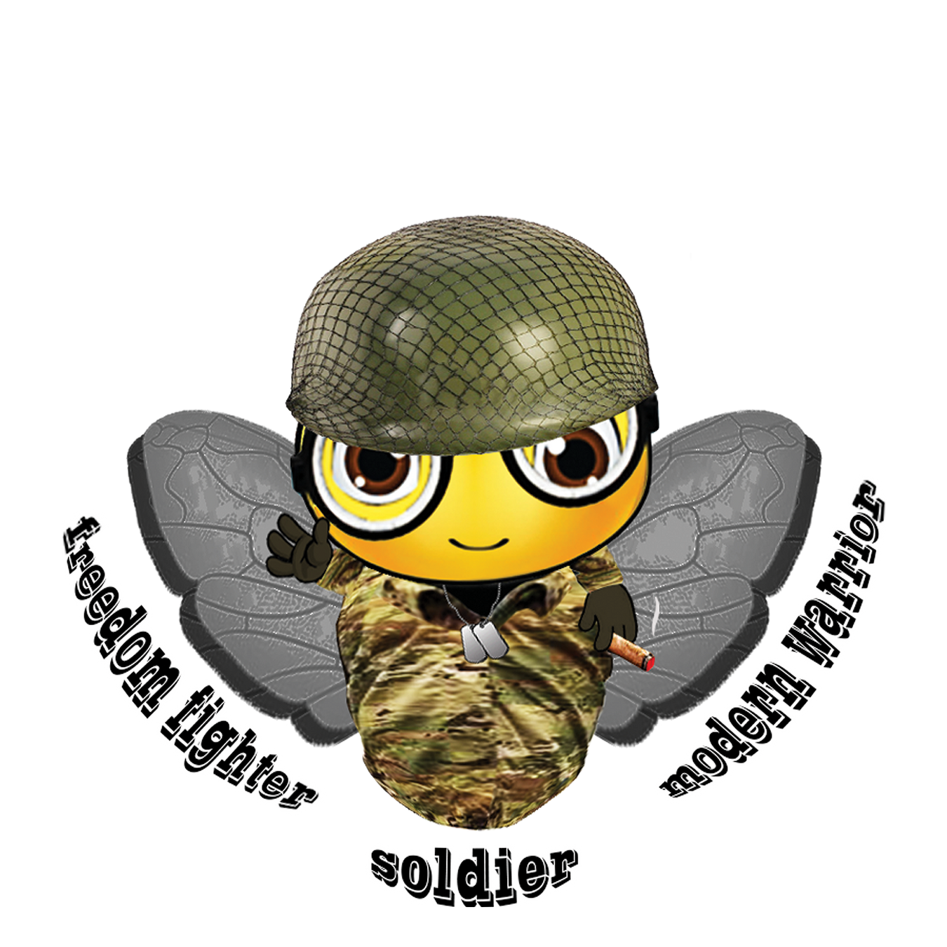 Soldier / Military Bee Collections (kids clothing has no cigar)