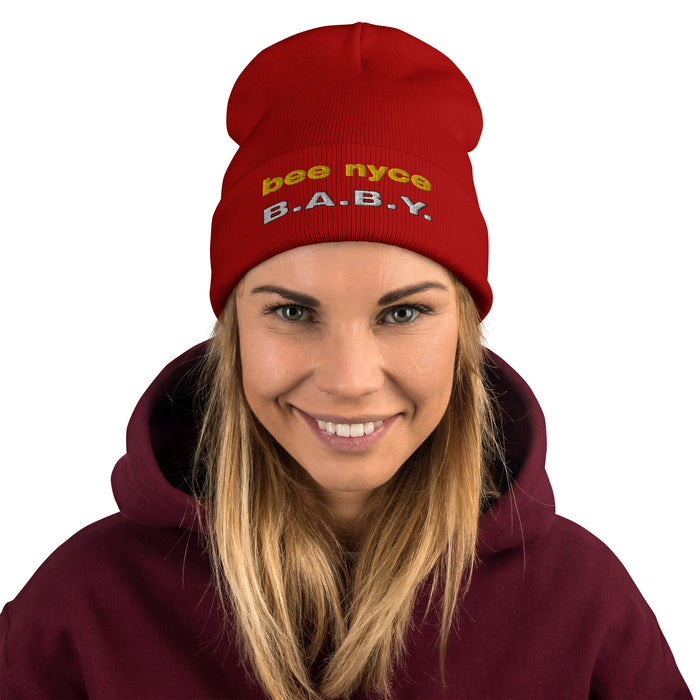 Bee Nyce B.A.B.Y. Embroidered Beanie