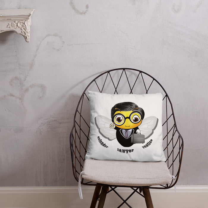 Cute LAWYER / ATTORNEY BEE Basic Pillow