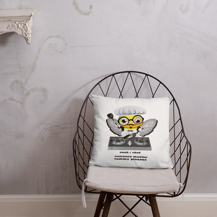 Cute CHEF BEE Basic Pillow