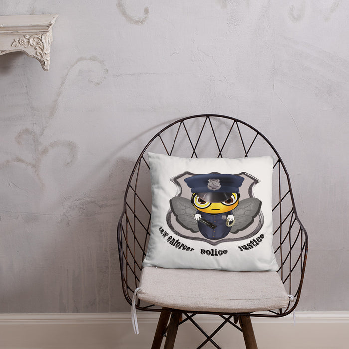 Cute COP / POLICE BEE Basic Pillow