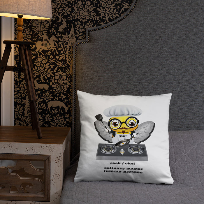 Cute CHEF BEE Basic Pillow