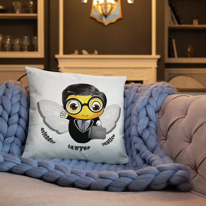 Cute LAWYER / ATTORNEY BEE Basic Pillow