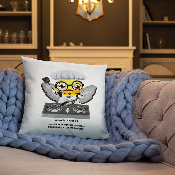 Cute CHEF BEE Basic Pillow