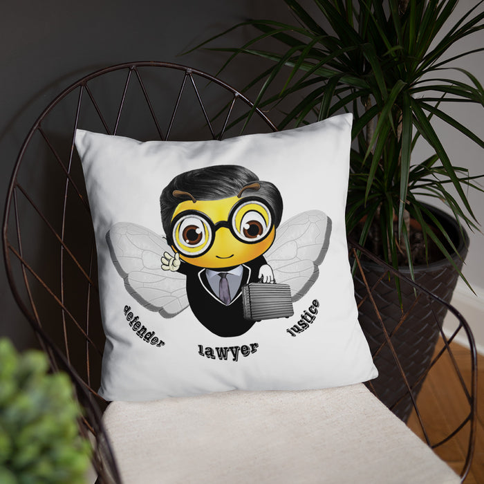 Cute LAWYER / ATTORNEY BEE Basic Pillow