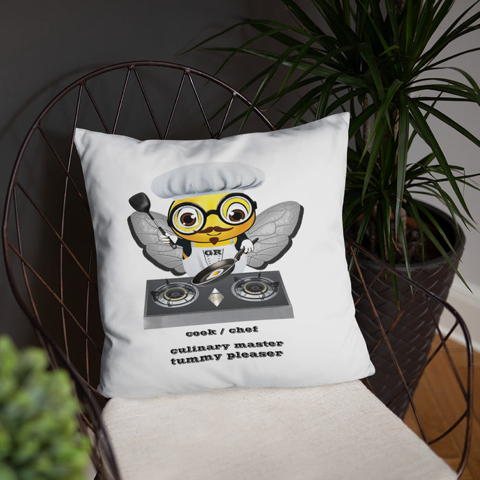 Cute CHEF BEE Basic Pillow