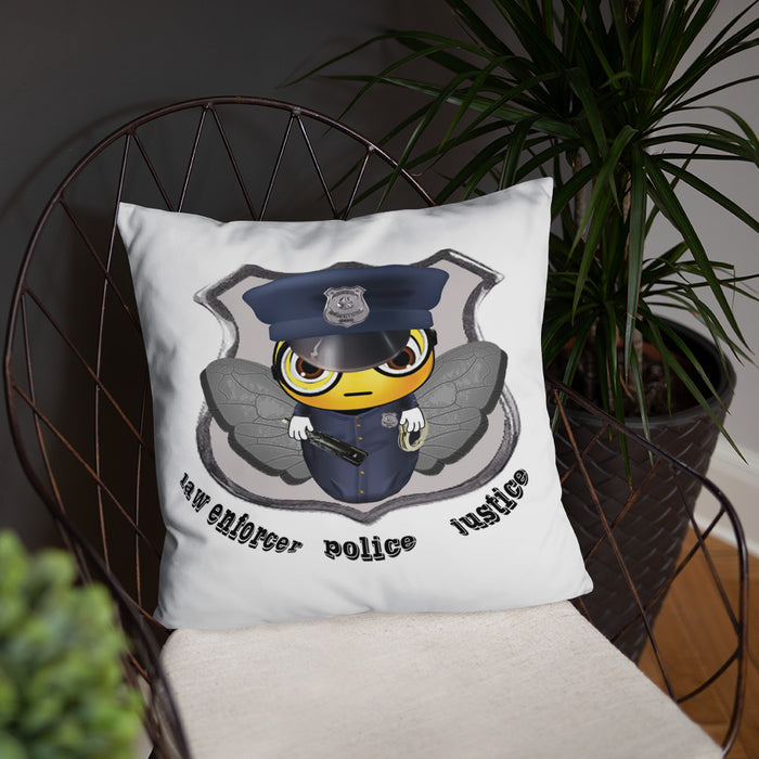 Cute COP / POLICE BEE Basic Pillow