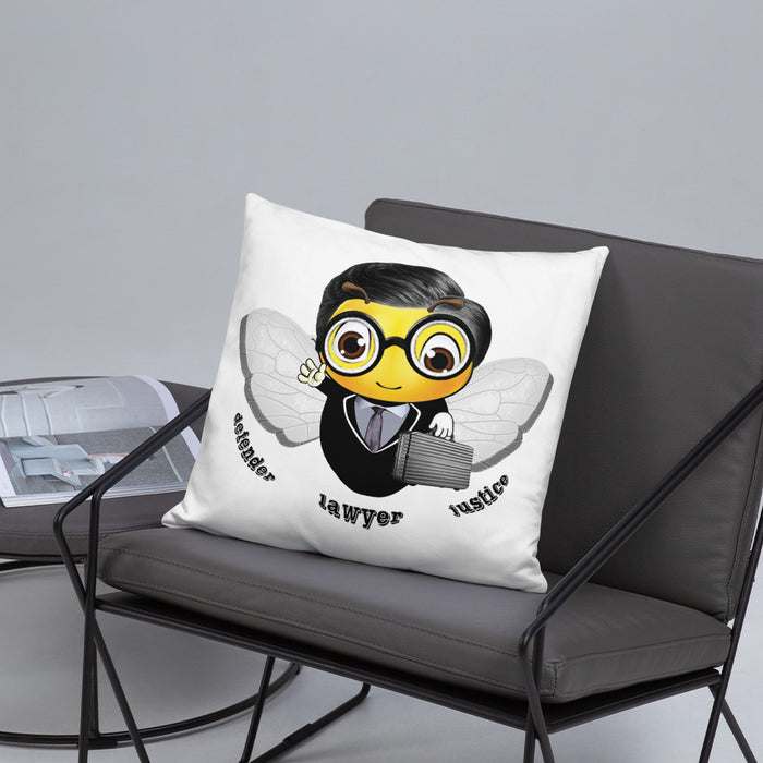 Cute LAWYER / ATTORNEY BEE Basic Pillow