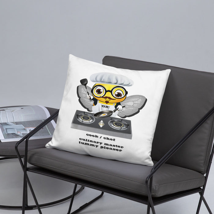 Cute CHEF BEE Basic Pillow