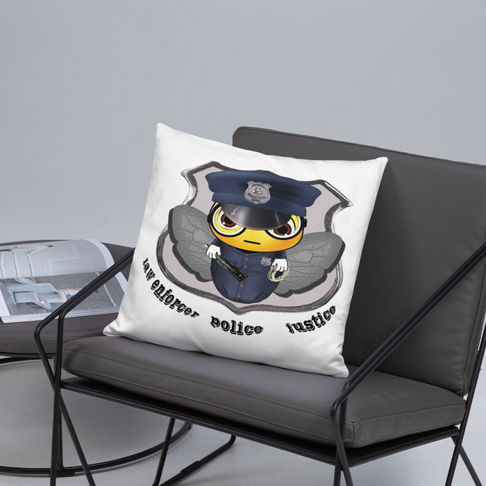 Cute COP / POLICE BEE Basic Pillow