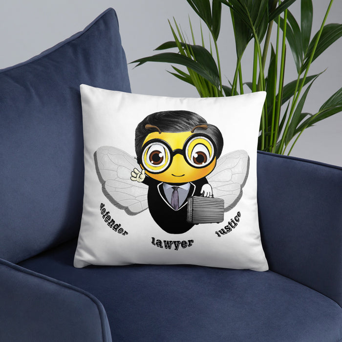 Cute LAWYER / ATTORNEY BEE Basic Pillow