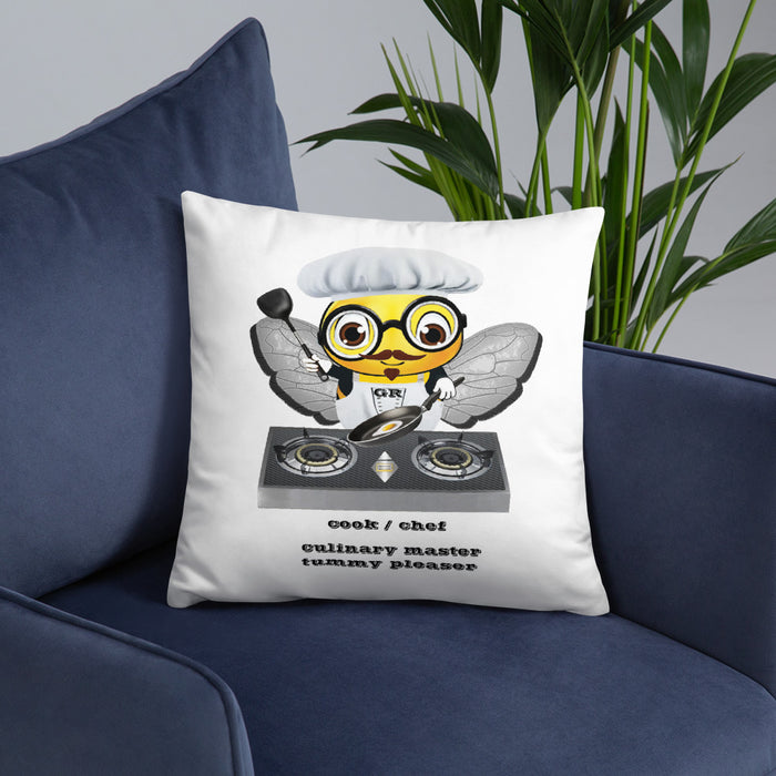 Cute CHEF BEE Basic Pillow