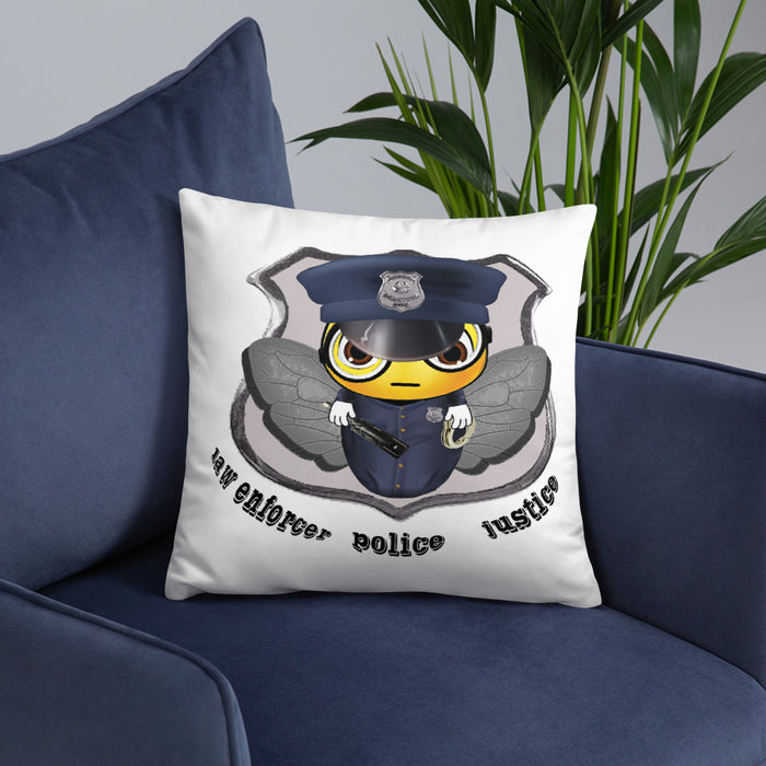 Cute COP / POLICE BEE Basic Pillow