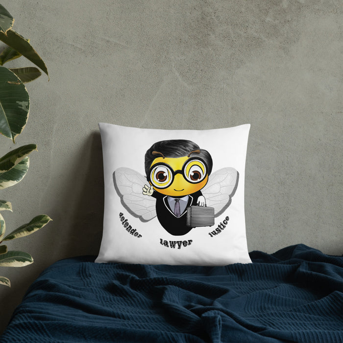 Cute LAWYER / ATTORNEY BEE Basic Pillow