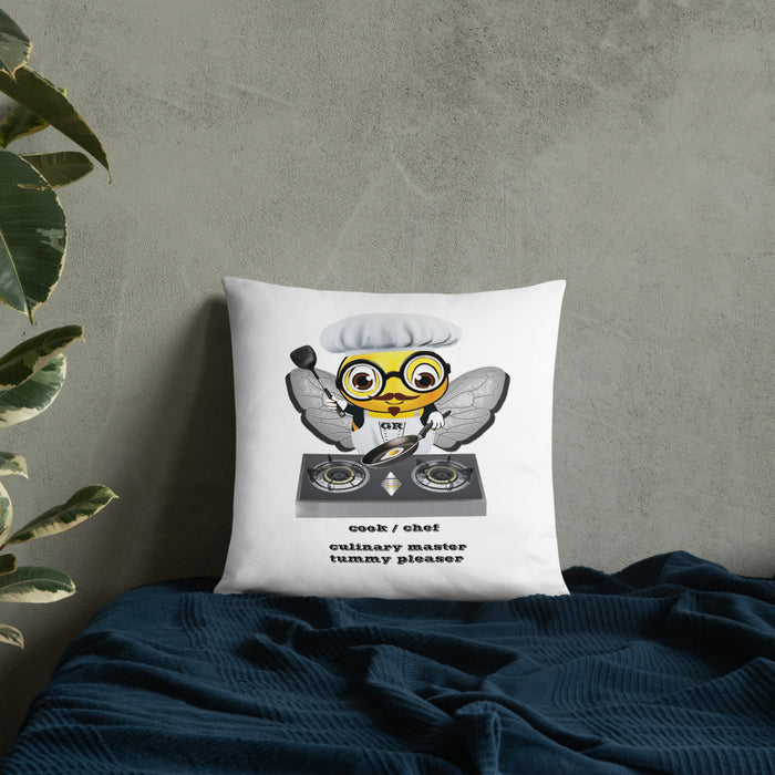 Cute CHEF BEE Basic Pillow