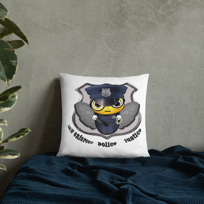 Cute COP / POLICE BEE Basic Pillow