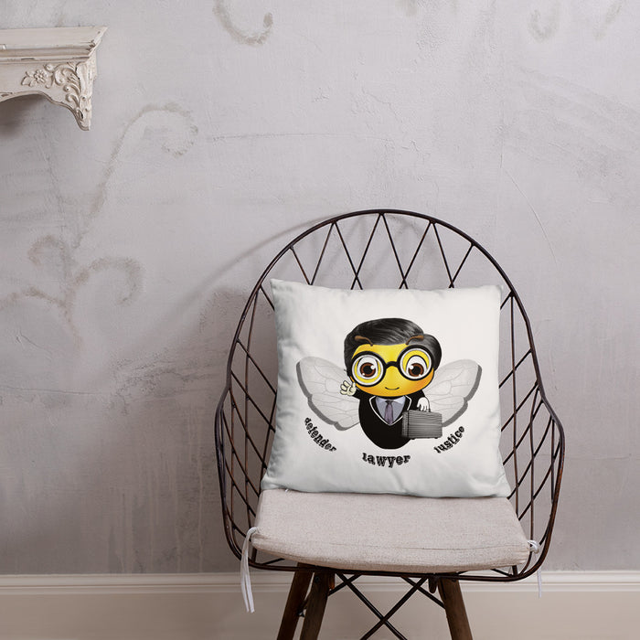 Cute LAWYER / ATTORNEY BEE Basic Pillow