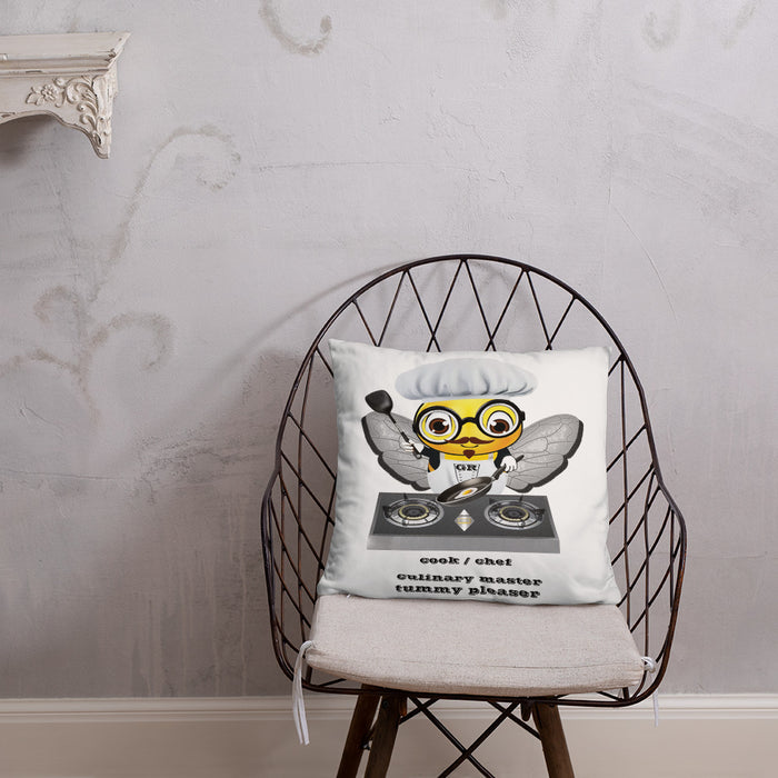 Cute CHEF BEE Basic Pillow