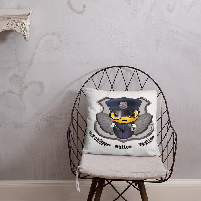 Cute COP / POLICE BEE Basic Pillow