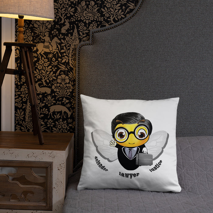 Cute LAWYER / ATTORNEY BEE Basic Pillow