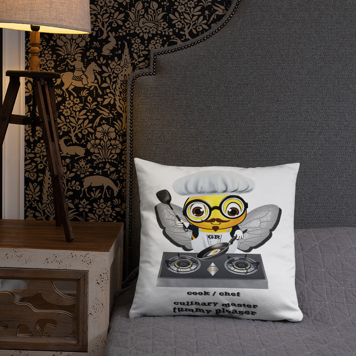 Cute CHEF BEE Basic Pillow