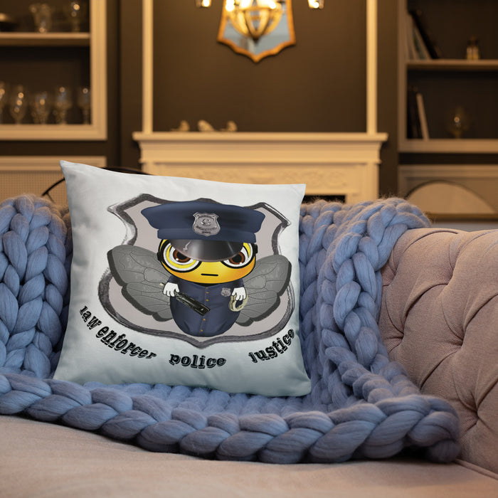 Cute COP / POLICE BEE Basic Pillow