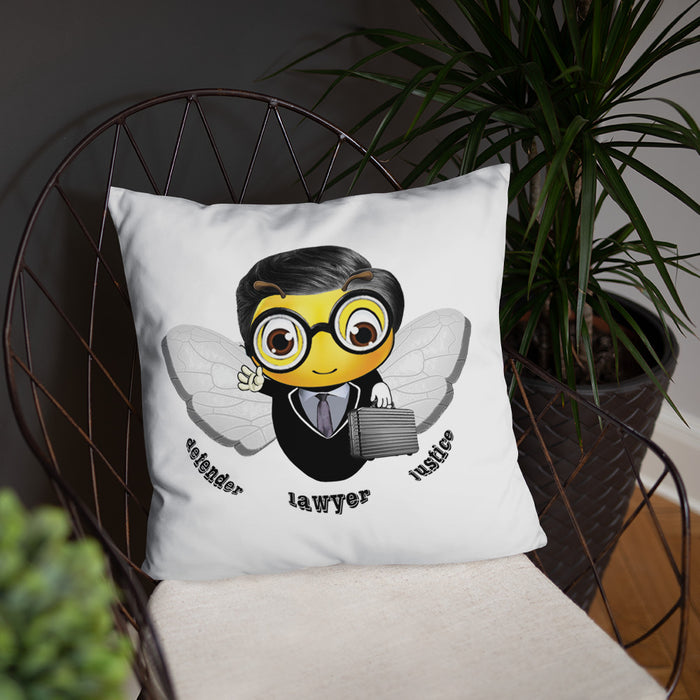 Cute LAWYER / ATTORNEY BEE Basic Pillow