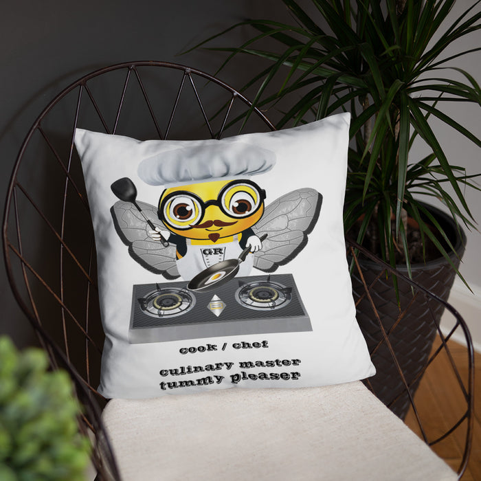 Cute CHEF BEE Basic Pillow