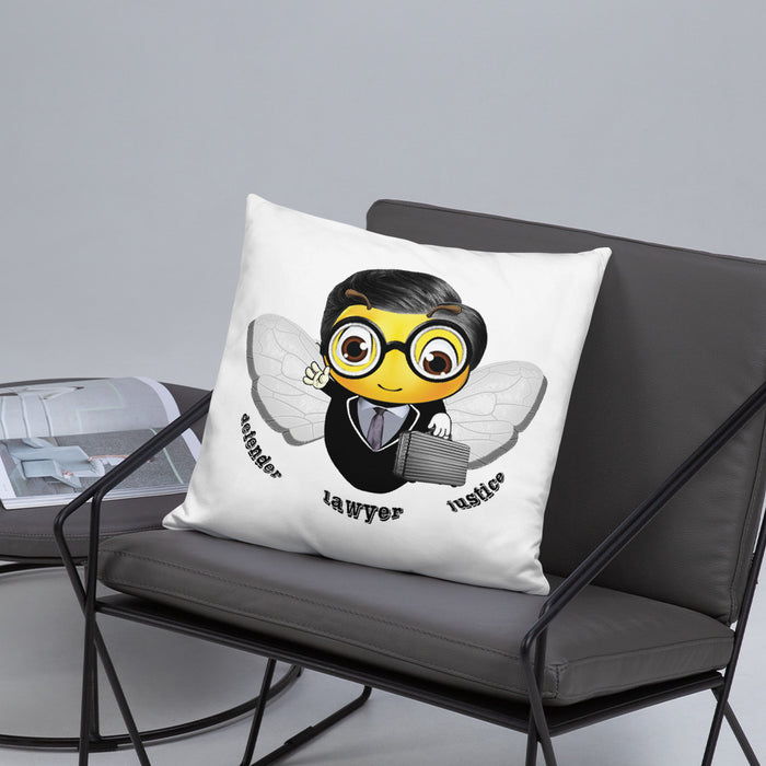 Cute LAWYER / ATTORNEY BEE Basic Pillow