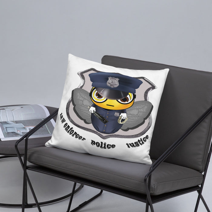 Cute COP / POLICE BEE Basic Pillow