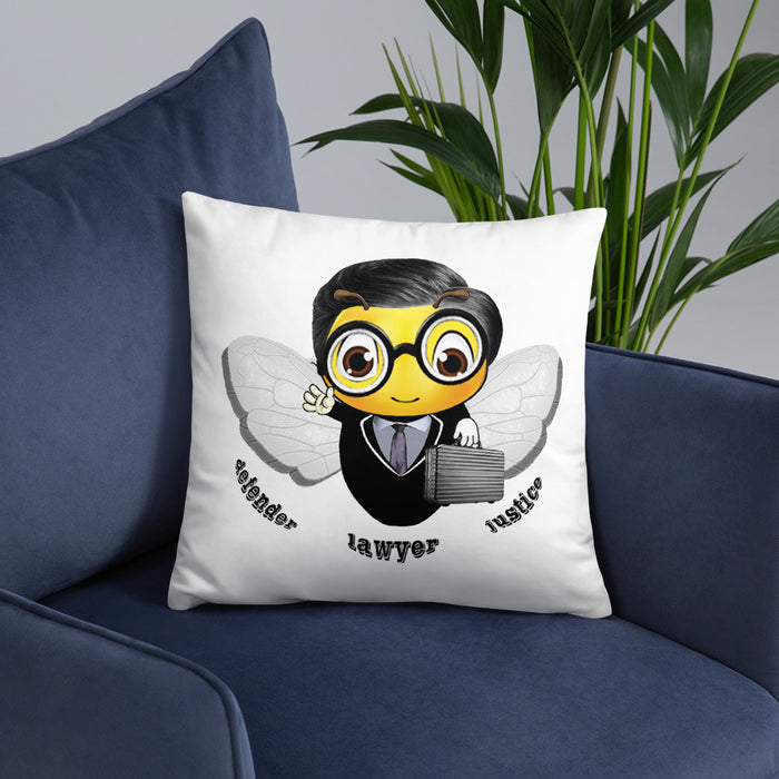 Cute LAWYER / ATTORNEY BEE Basic Pillow