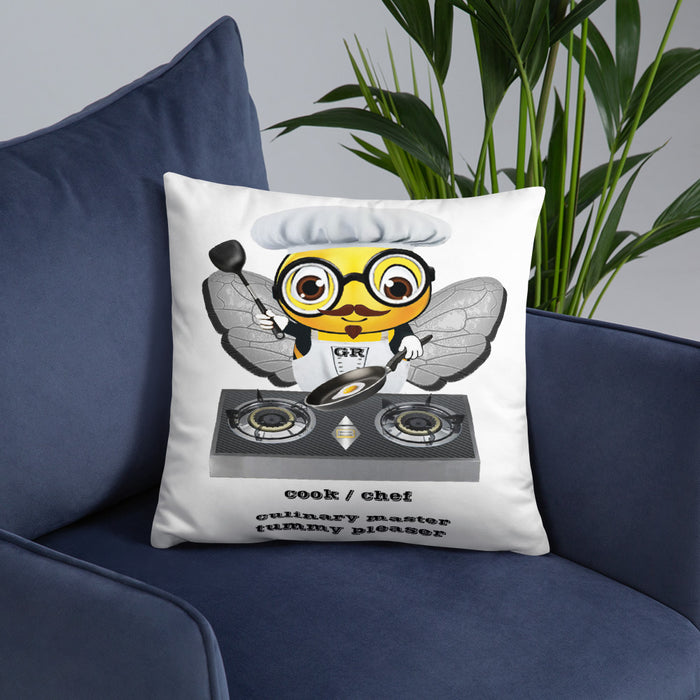 Cute CHEF BEE Basic Pillow