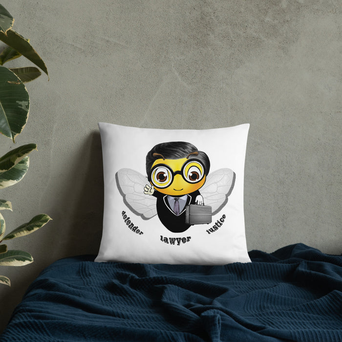 Cute LAWYER / ATTORNEY BEE Basic Pillow