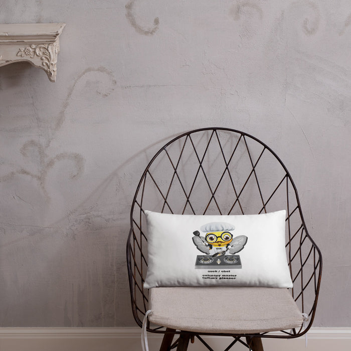 Cute CHEF BEE Basic Pillow