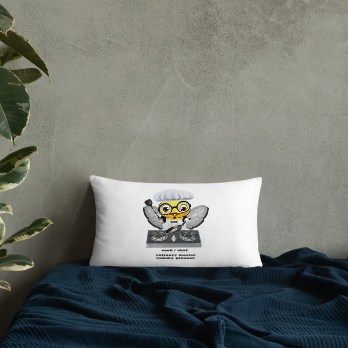 Cute CHEF BEE Basic Pillow