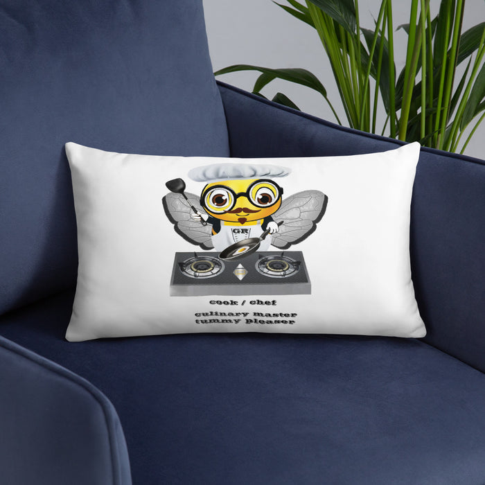 Cute CHEF BEE Basic Pillow