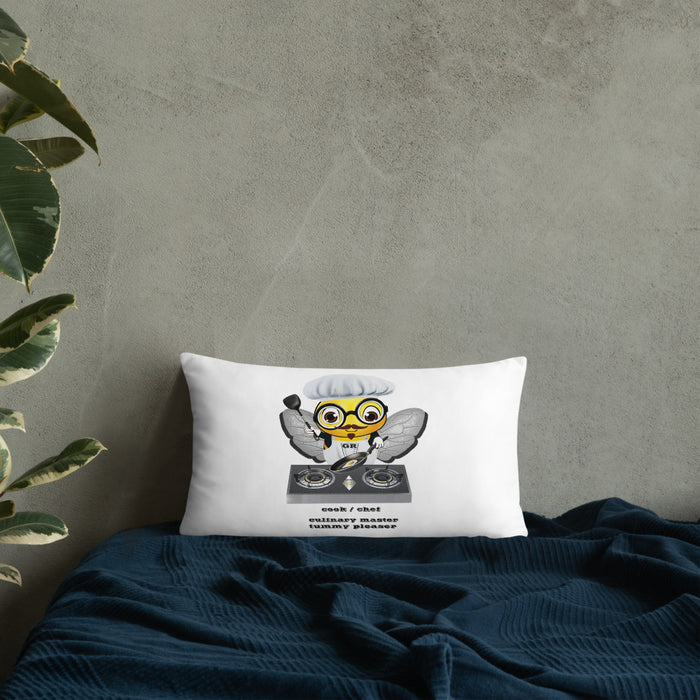 Cute CHEF BEE Basic Pillow