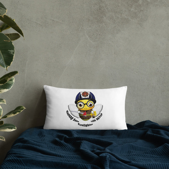 Cute FIREFIGHTER BEE Basic Pillow