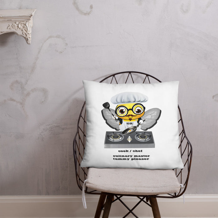 Cute CHEF BEE Basic Pillow