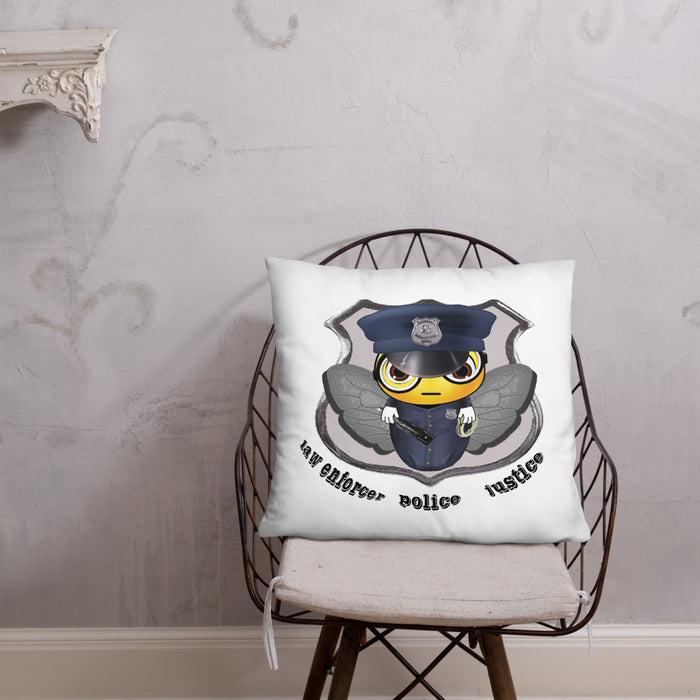 Cute COP / POLICE BEE Basic Pillow