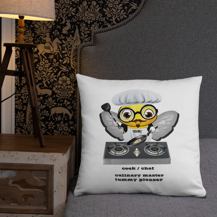 Cute CHEF BEE Basic Pillow