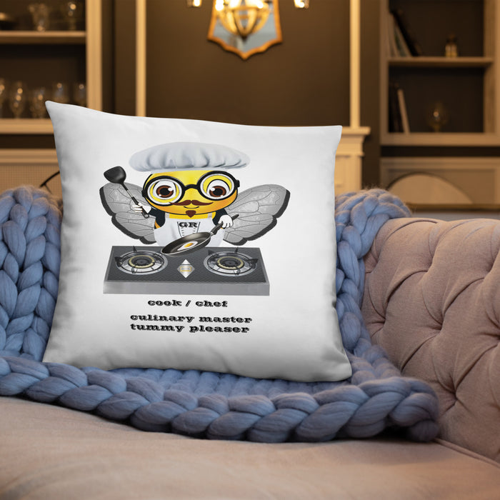 Cute CHEF BEE Basic Pillow