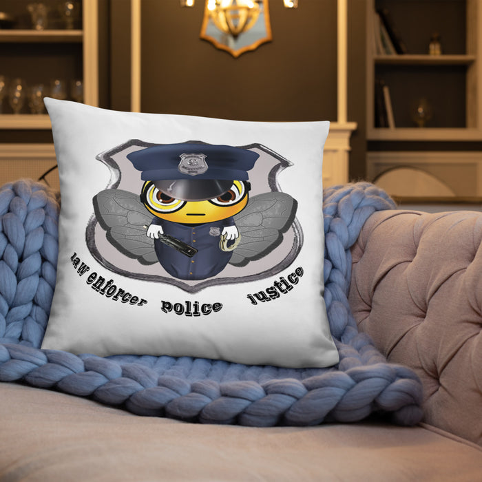 Cute COP / POLICE BEE Basic Pillow