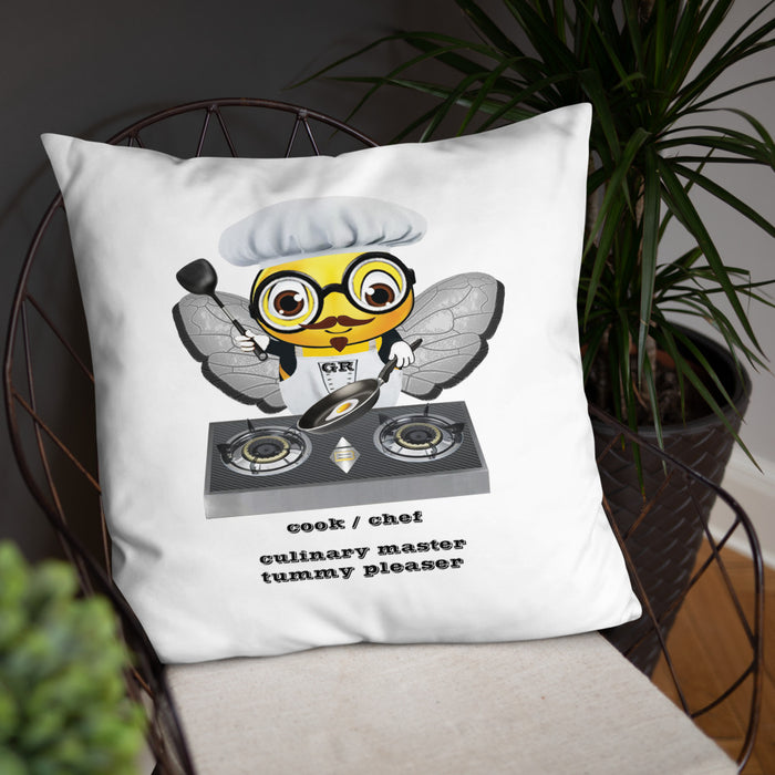 Cute CHEF BEE Basic Pillow