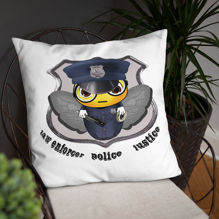 Cute COP / POLICE BEE Basic Pillow