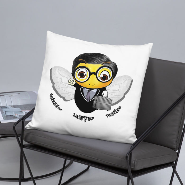 Cute LAWYER / ATTORNEY BEE Basic Pillow