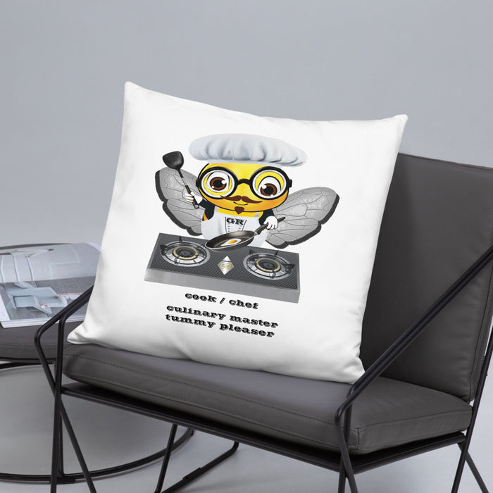 Cute CHEF BEE Basic Pillow